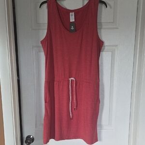 Chic Red Sleeveless Mini Dress